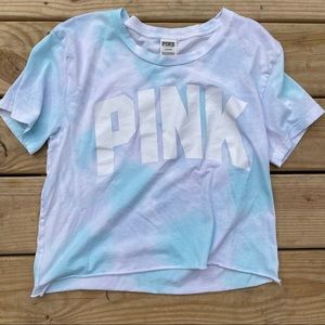 Tie Dye PINK Crop Top